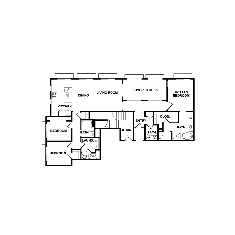 Oxford Flats Floor Plans - Plan 2