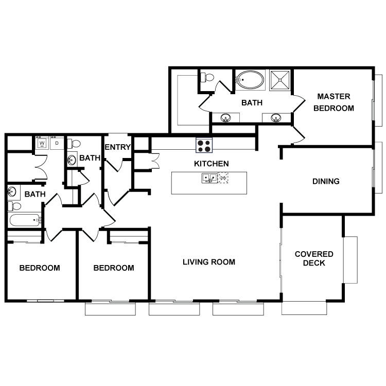 Oxford Flats Floor Plans - Plan 4